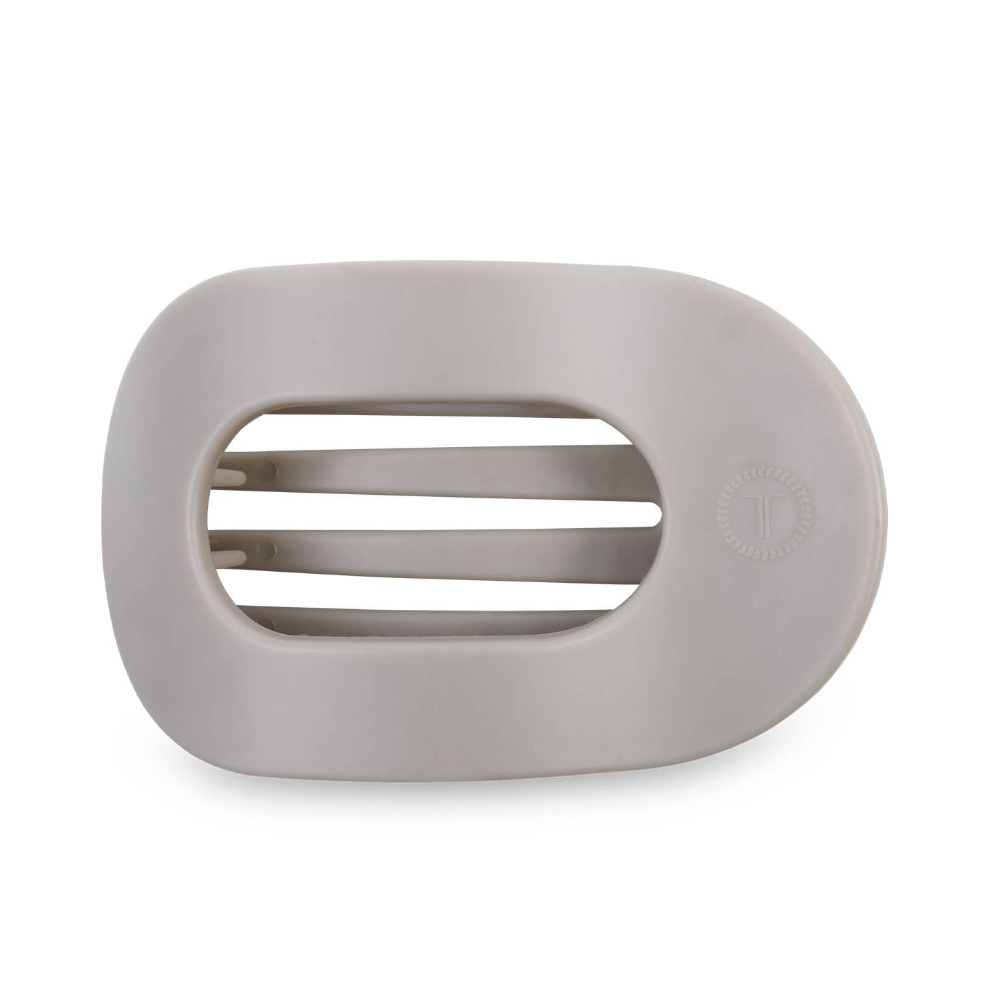 Silver Flames Flat Round Clip