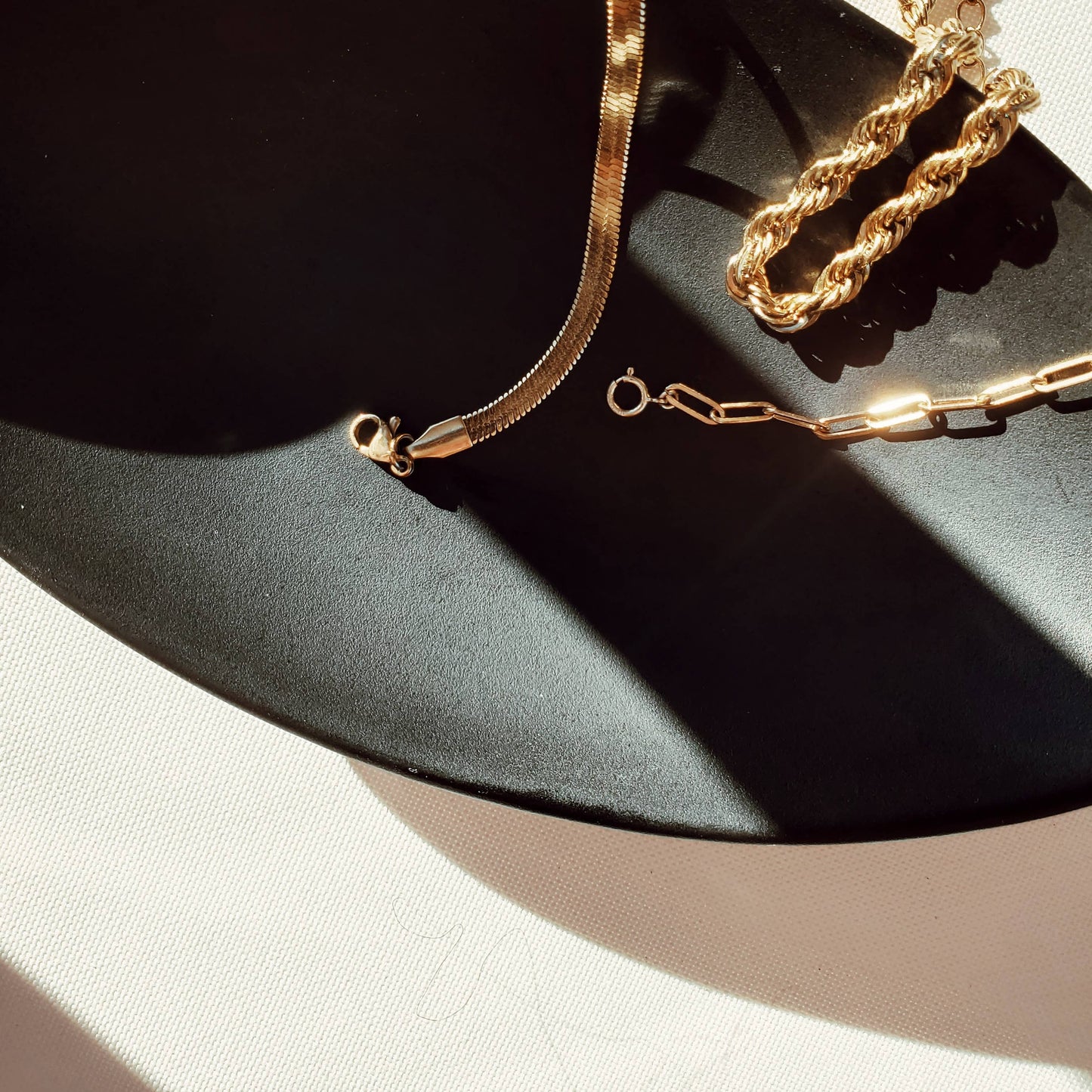 Gold Herringbone Bracelet