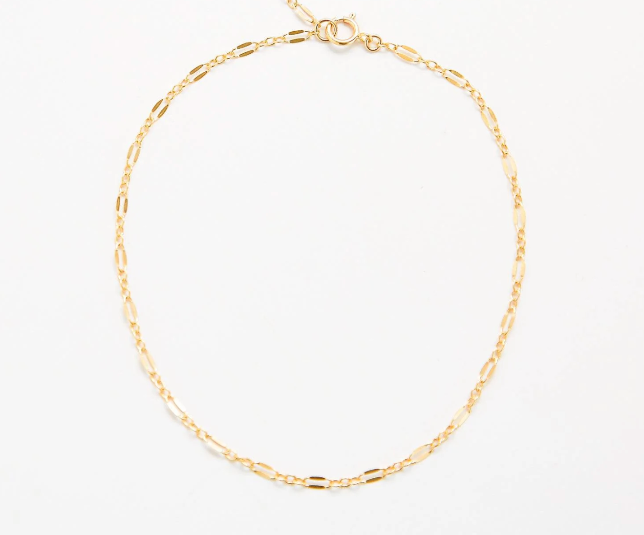 Dainty Double Link Chain Anklet