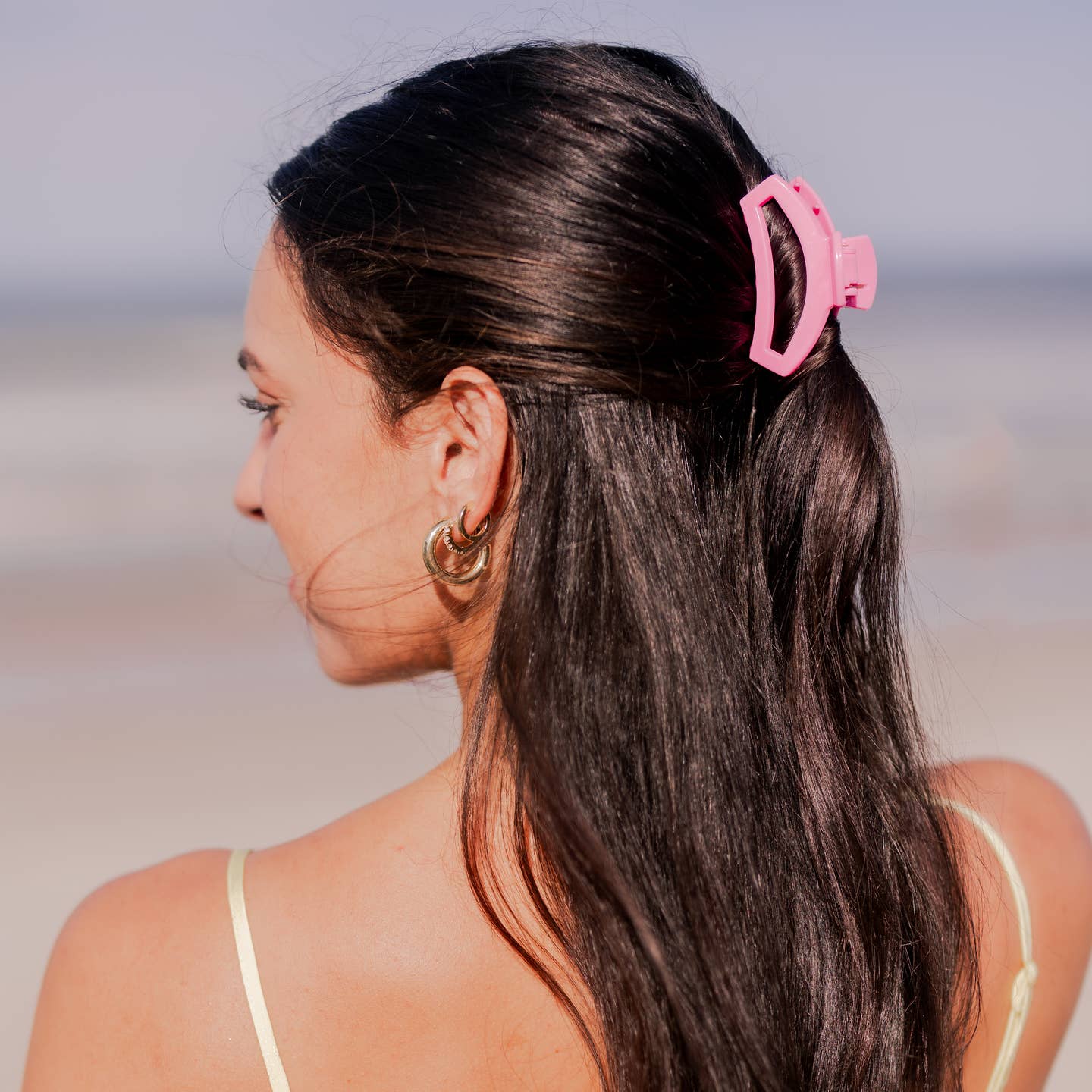 Open Paradise Pink Hair Clip