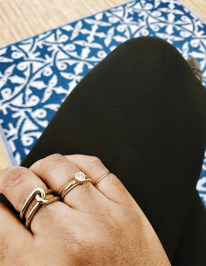 Gold Double Knot Statement Ring