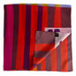 Red Colorblock Silk Scarf