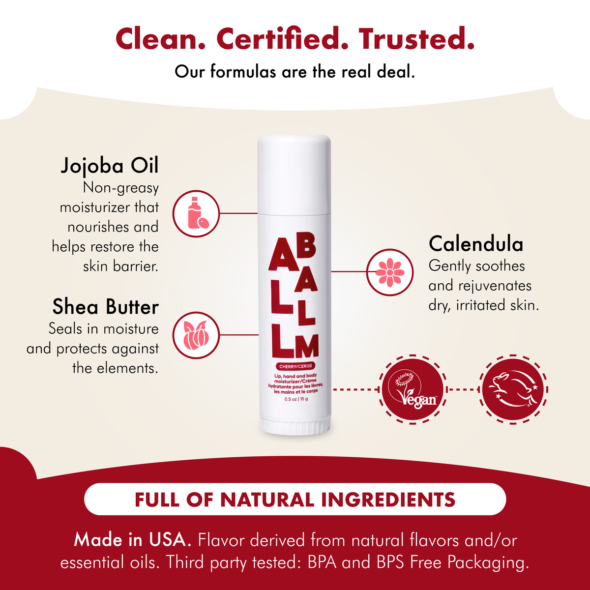 Zizia Giant Multi All Balm Stick - Cherry