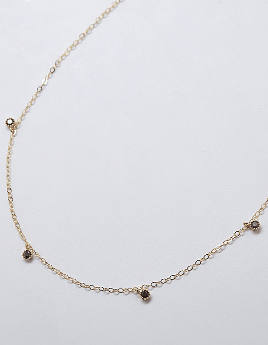 Black Cz Choker Gold Filled Necklace