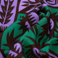 Wild Thistle Purple & Green Silk Scarf
