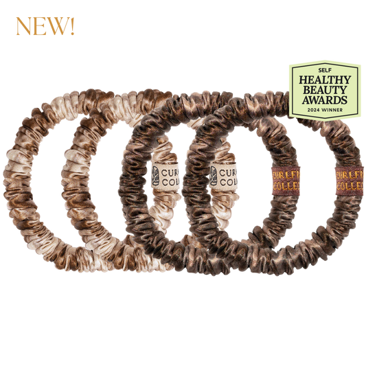 Honey Bronde / Deep Bronde - Hair Match Silk Scrunchies