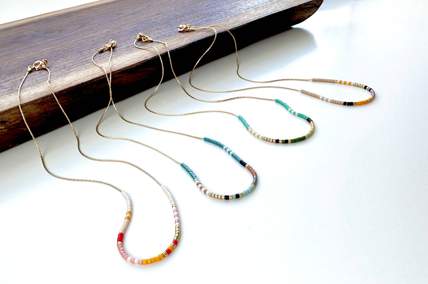 Japanese Thin Beaded Necklace