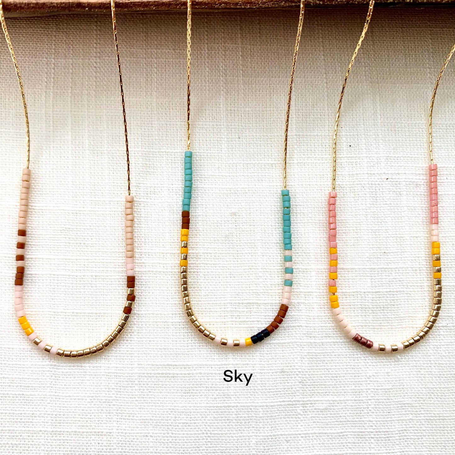 Japanese Thin Beaded Necklace