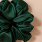Emerald Green Silk Scrunchie