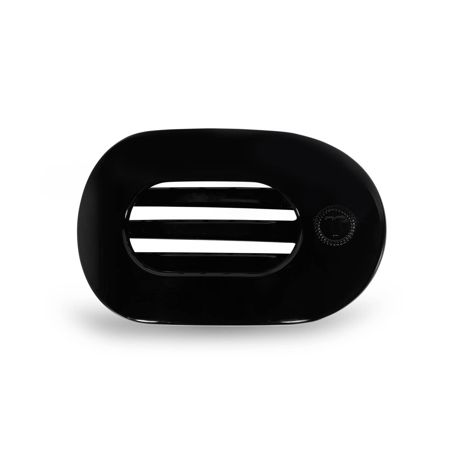 Flat Round Jet Black Clip