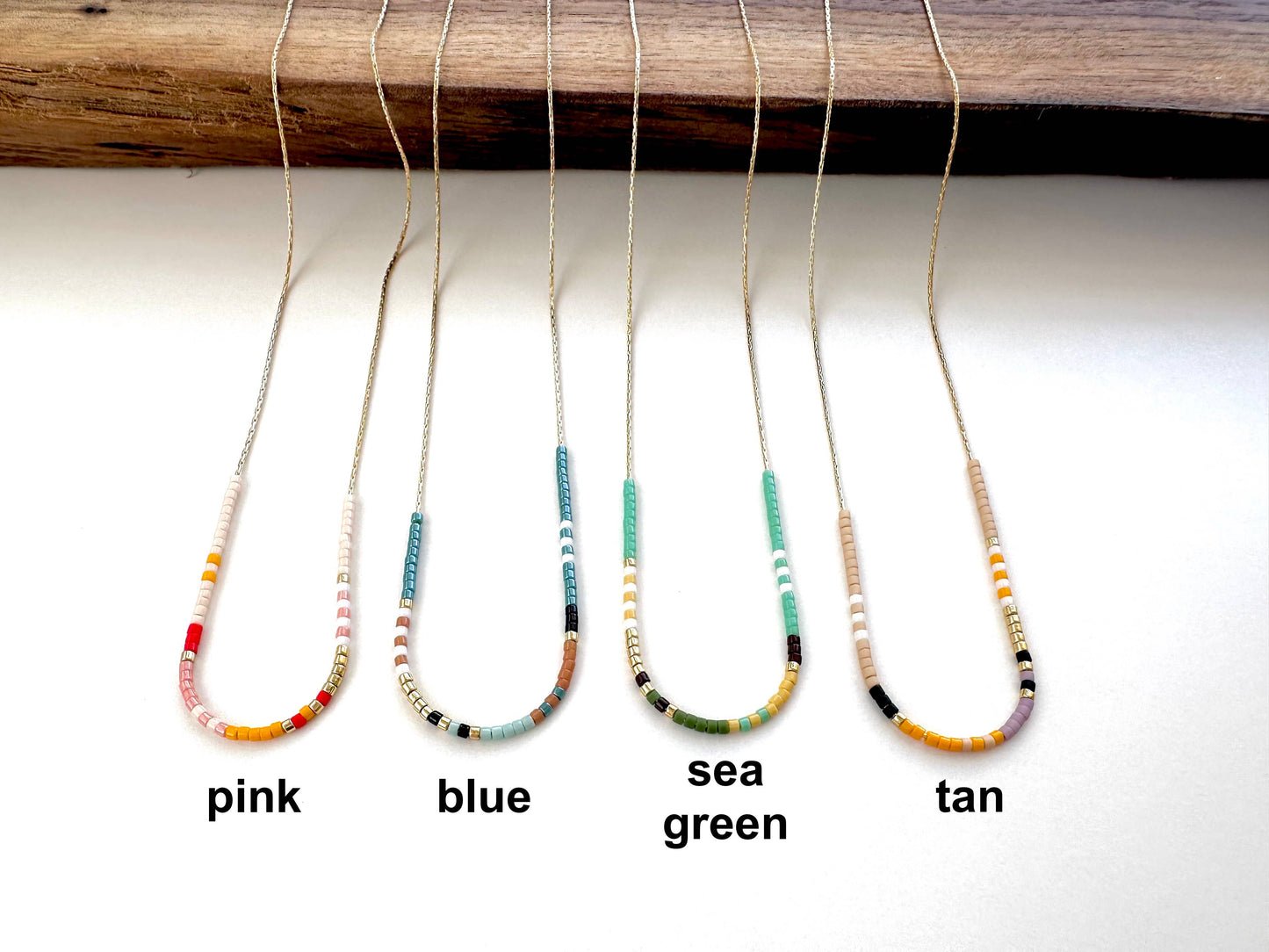 Japanese Thin Beaded Necklace