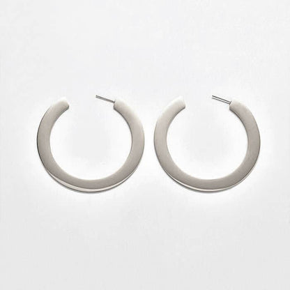 Medium Flat Hoop Earrings