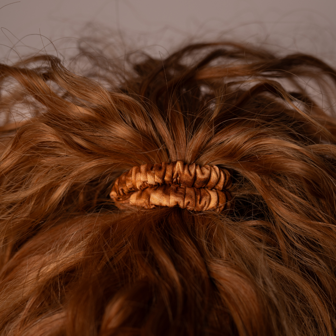 Strawberry Blonde/Auburn Red - Hair Match Silk Scrunchies