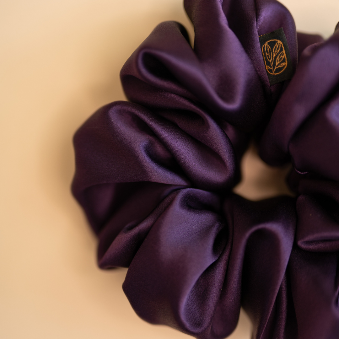 Amethyst Silk Scrunchie