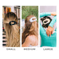 Flat Round Coconut White Hair Clip