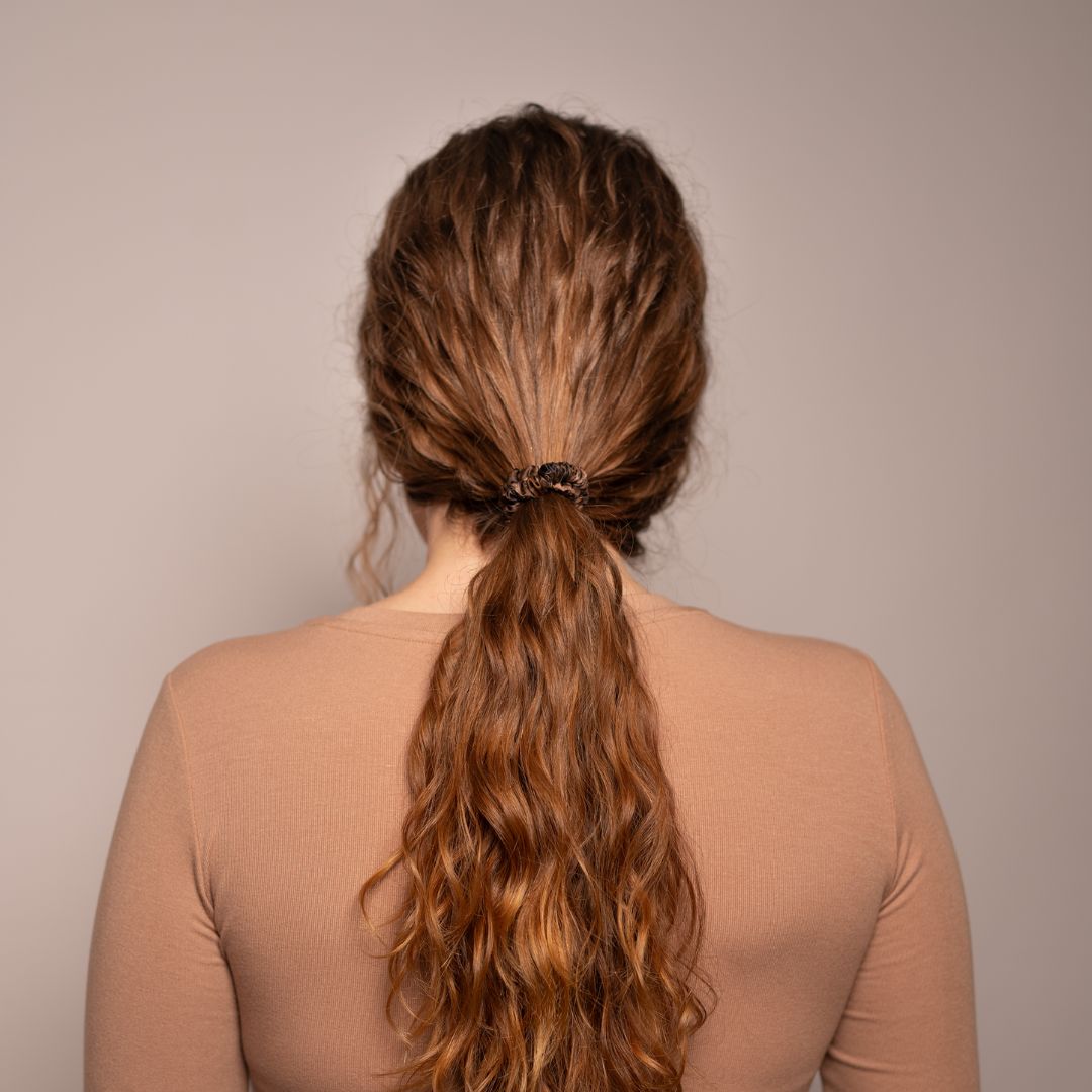 Medium Brunette / Deep Brunette - Hair Match Silk Scrunchies