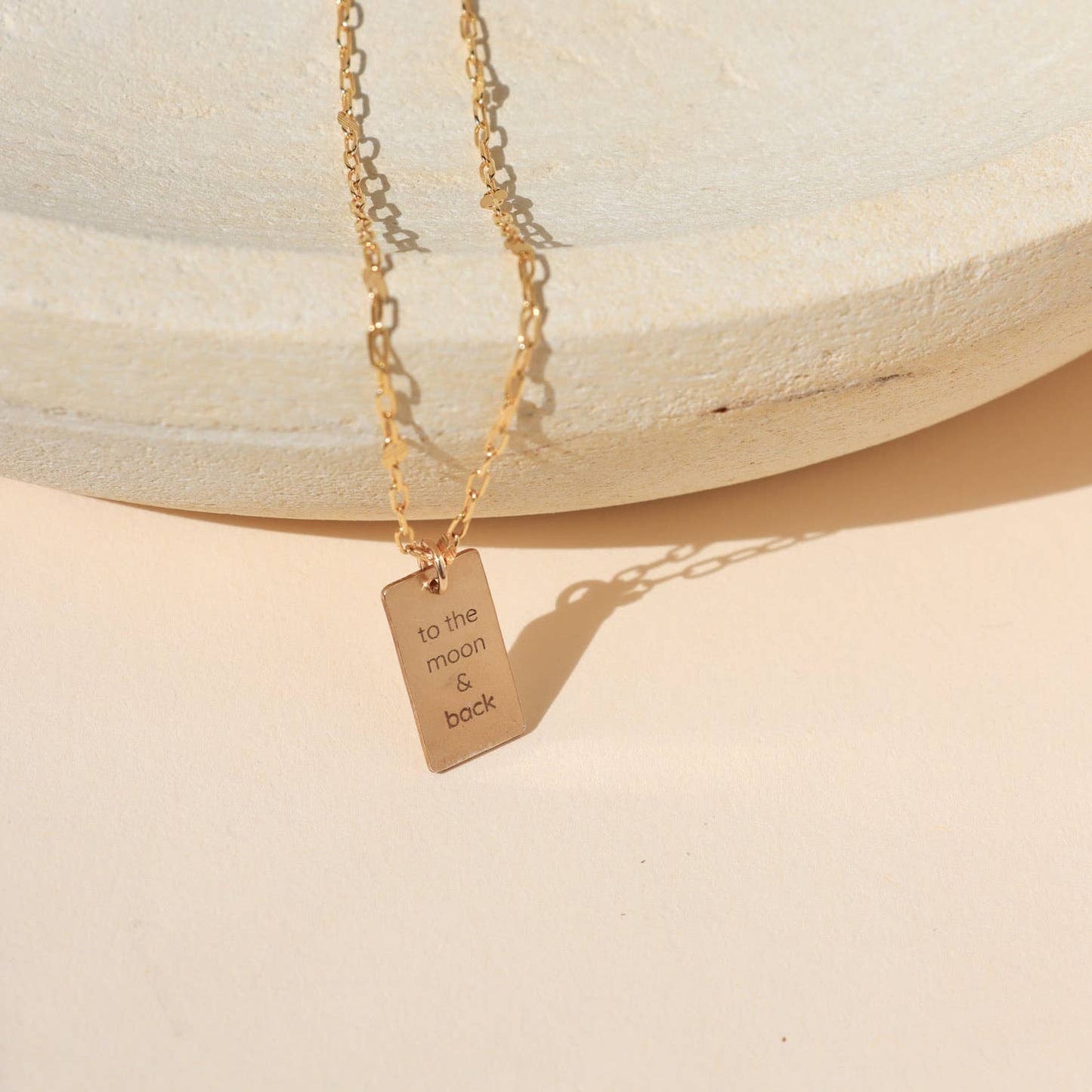 Moon + Back Necklace