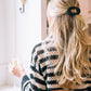 Round Flat Hair Clip | Small | Jet Black