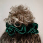 Emerald Green Silk Scrunchie