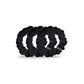 Jet Black Terry Cloth Scrunchie