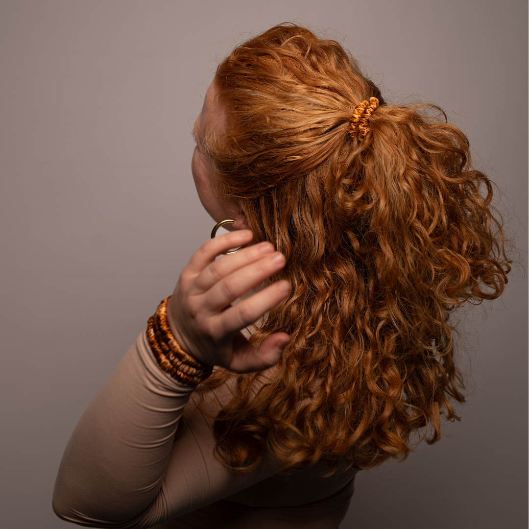 Strawberry Blonde/Auburn Red - Hair Match Silk Scrunchies