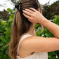 Open Jet Black Hair Clip