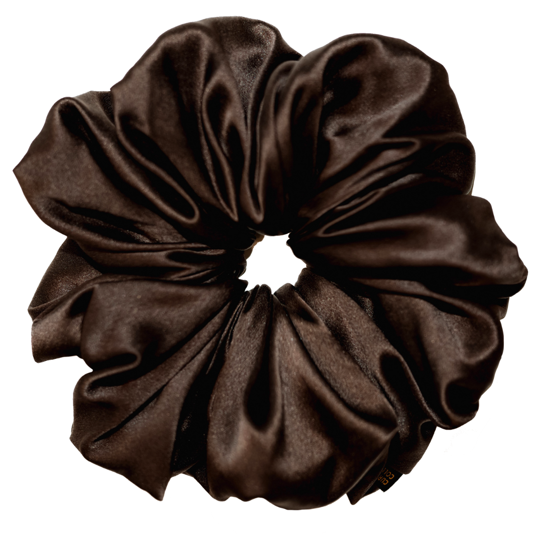 Espresso XL Silk Scrunchie