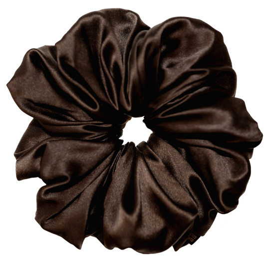 Espresso XL Silk Scrunchie