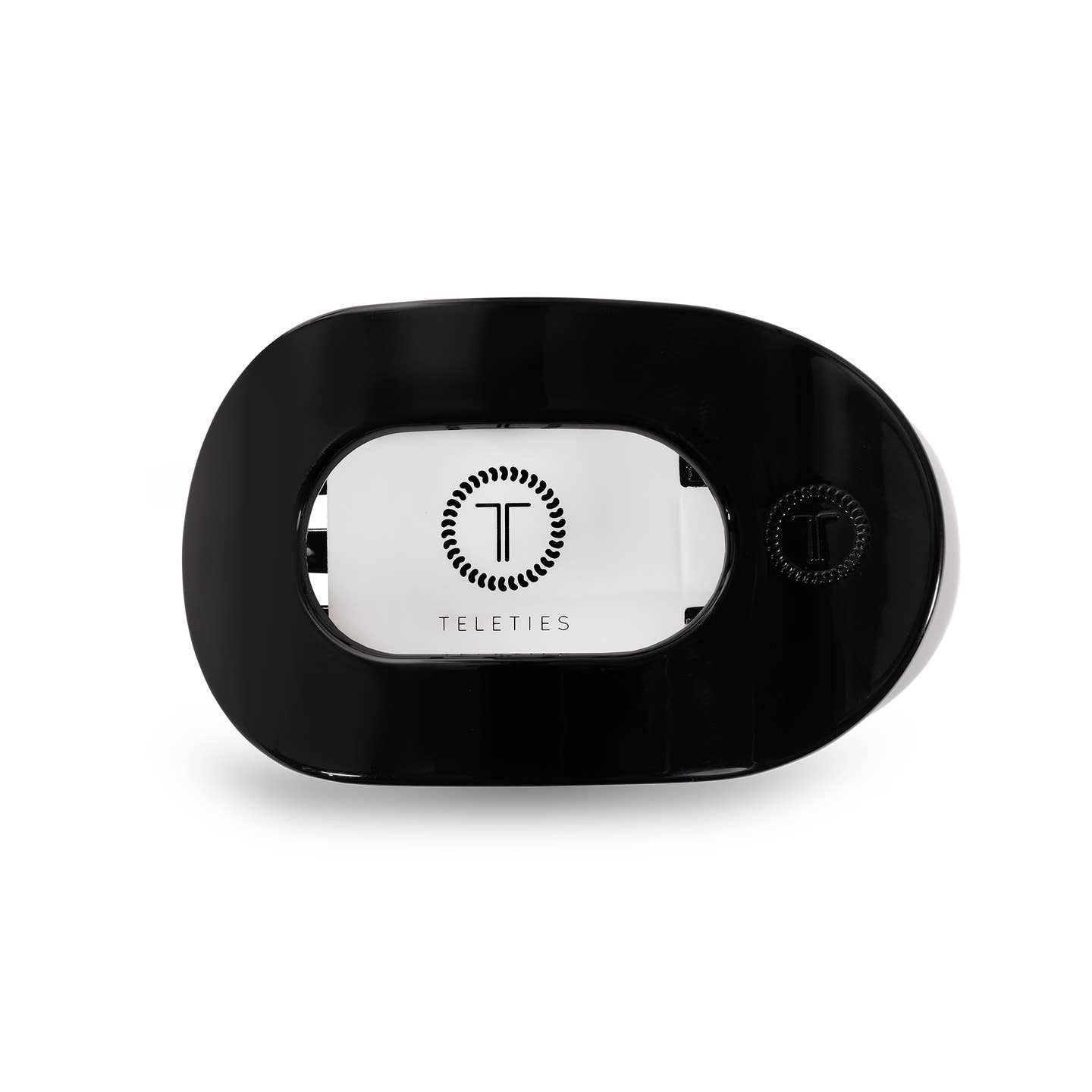 Flat Round Jet Black Clip