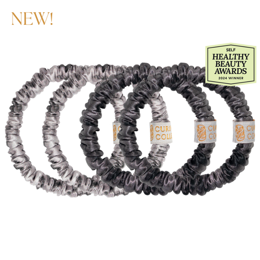 Silver/Gray - Hair Match Silk Scrunchies