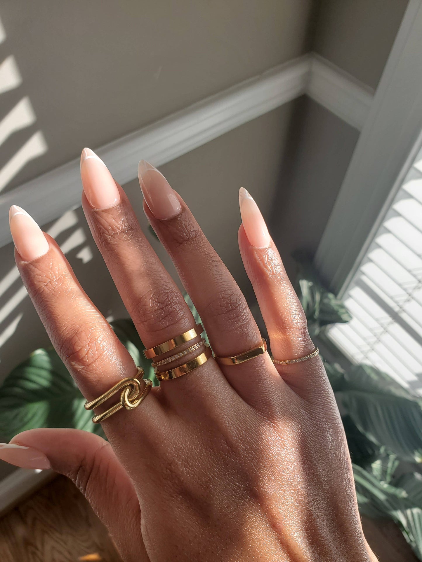 Gold Double Knot Statement Ring