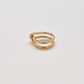Gold Double Knot Statement Ring