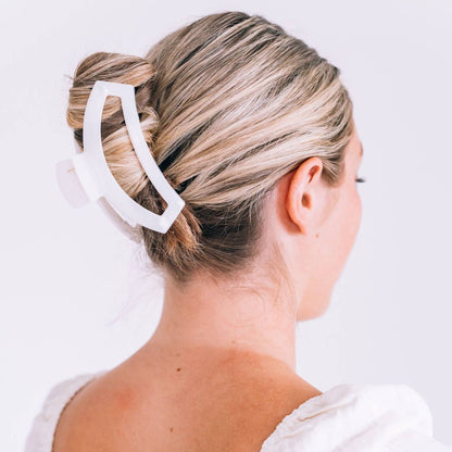 Open Coconut White Hair Clip