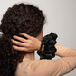 Onyx Black Silk Scrunchie