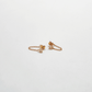 CZ Chain Huggie Earrings
