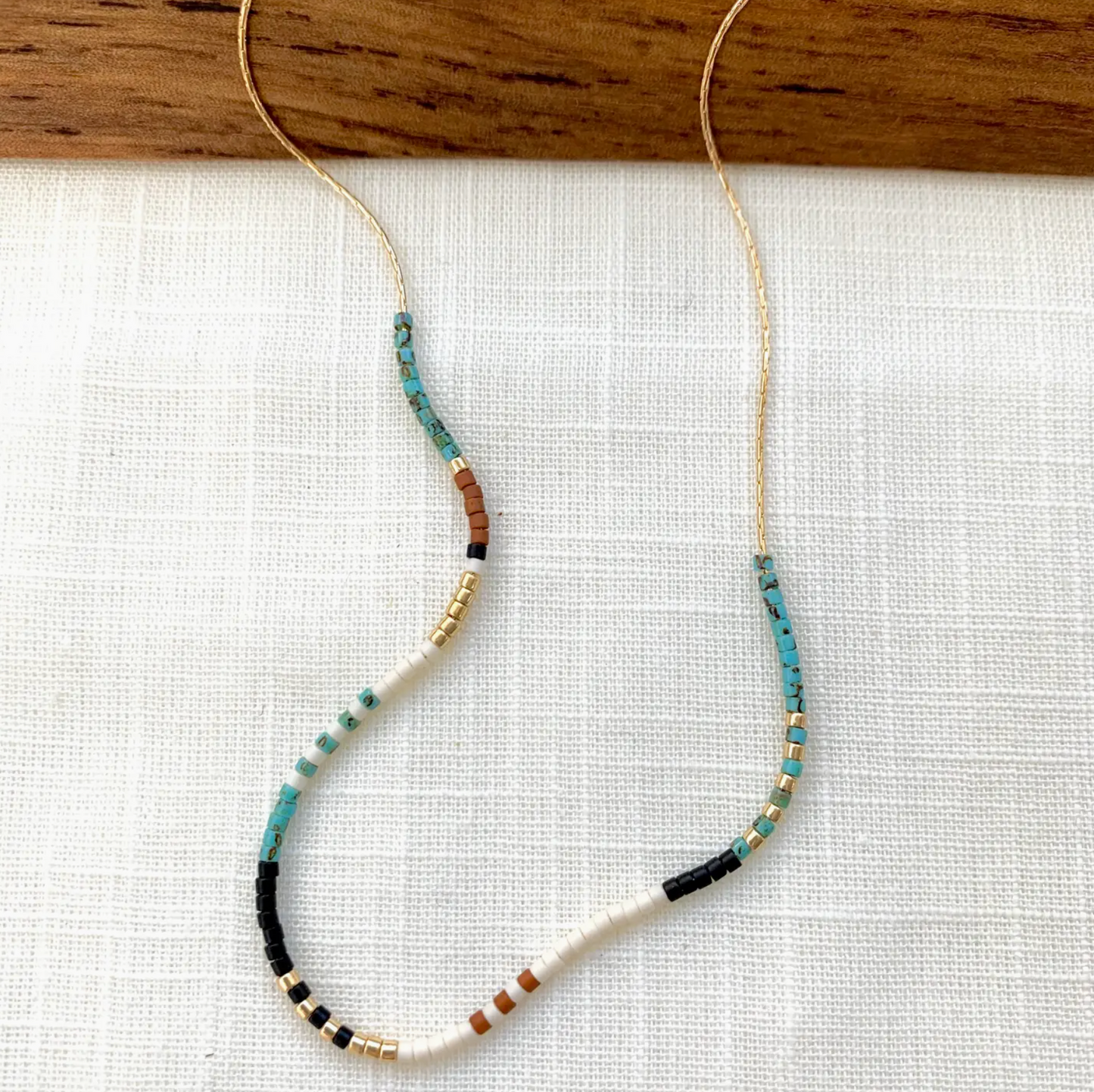 Japanese Thin Beaded Necklace