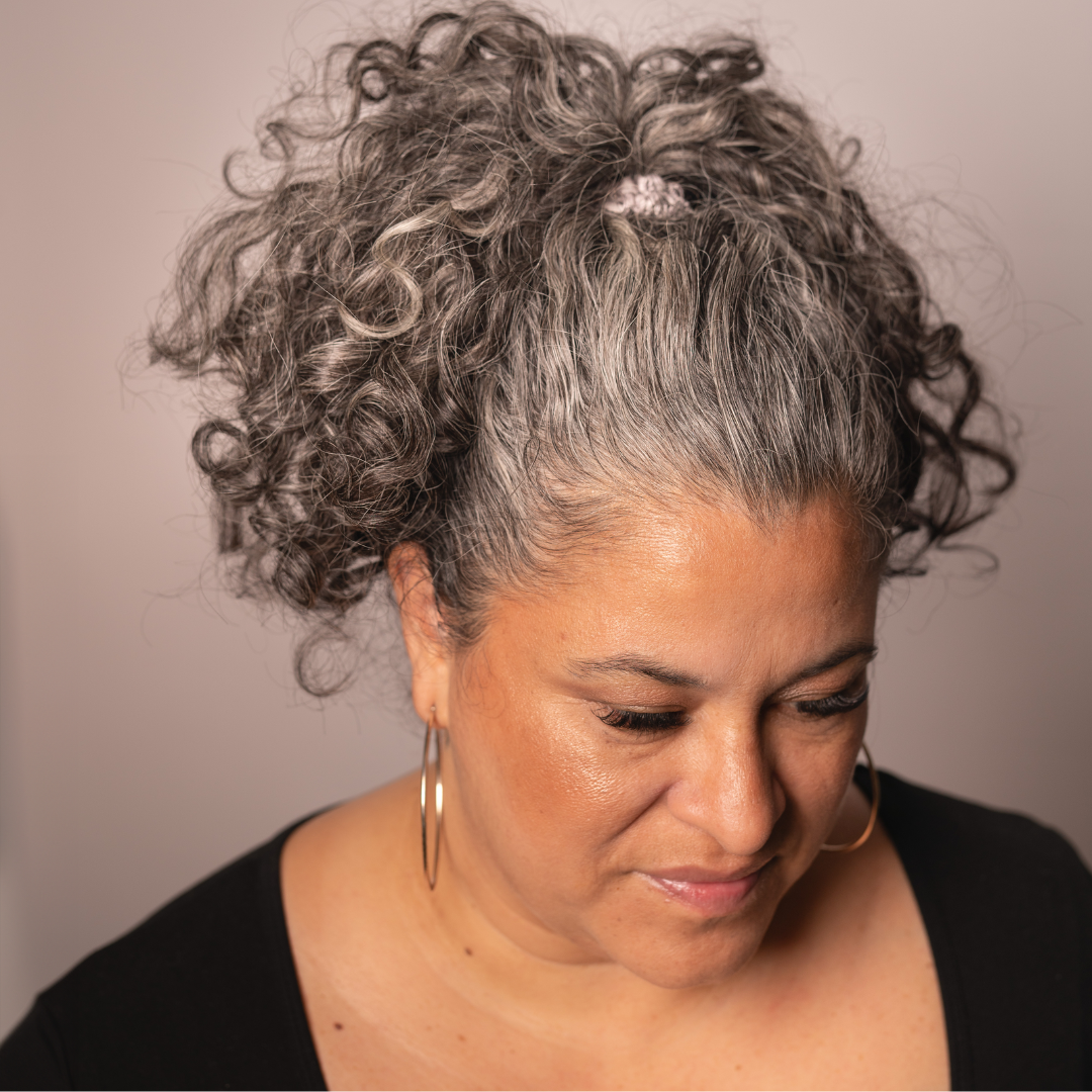 Silver/Gray - Hair Match Silk Scrunchies