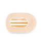 Flat Round Almond Beige Hair Clip