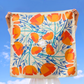 California Poppies Silk Scarf