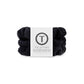 Jet Black Terry Cloth Scrunchie