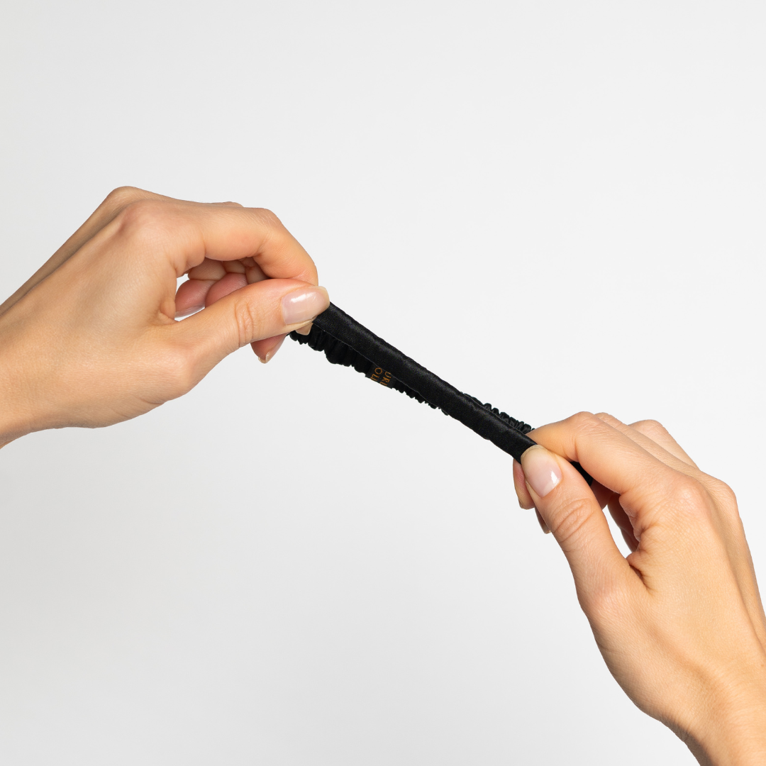 Onyx Black- Skinny Scrunchies