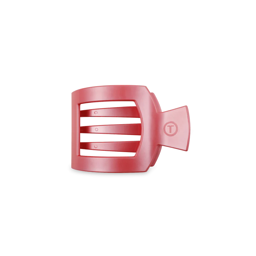 Calming Coral Flat Square Hair Clip