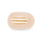 Round Flat Hair Clip | Small | Almond Beige