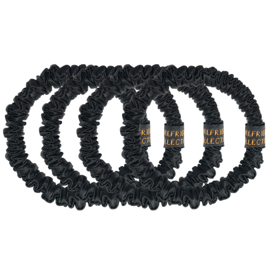 Onyx Black- Skinny Scrunchies