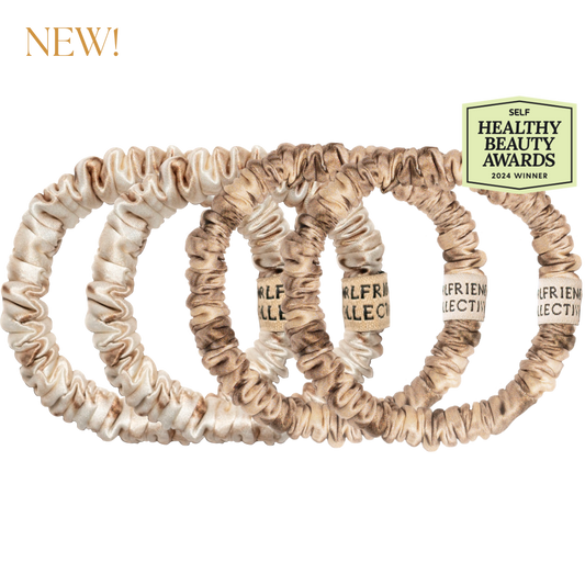 Platinum Blonde/Warm Blonde - Hair Match Silk Scrunchies