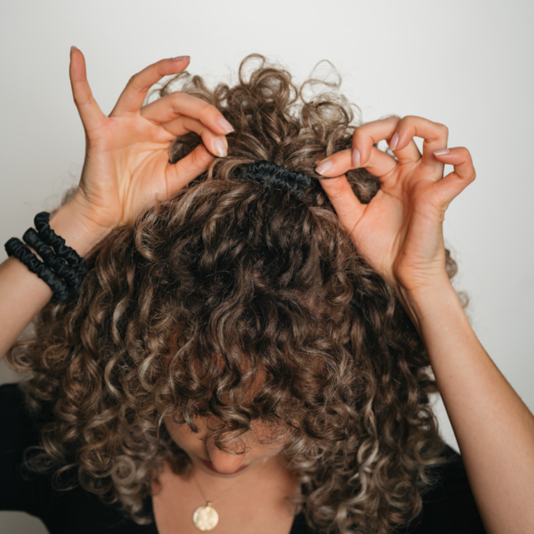 Onyx Black- Skinny Scrunchies