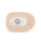 Flat Round Almond Beige Hair Clip
