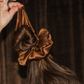 Hazelnut Silk Scrunchie