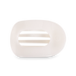 Round Flat Hair Clip | Large | Coconut White