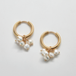 Admiral Row Pearl Huggie Hoop Earrings